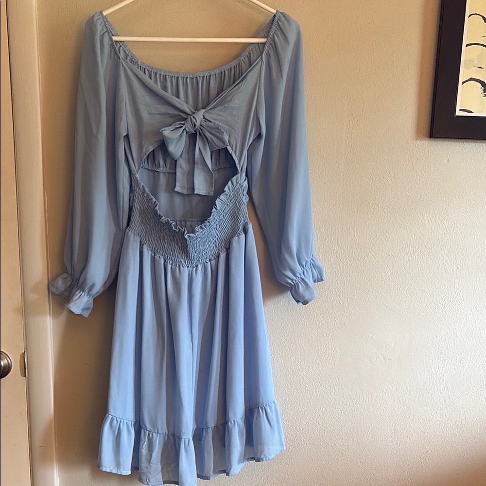 Forever Young Light Blue Prom Dress